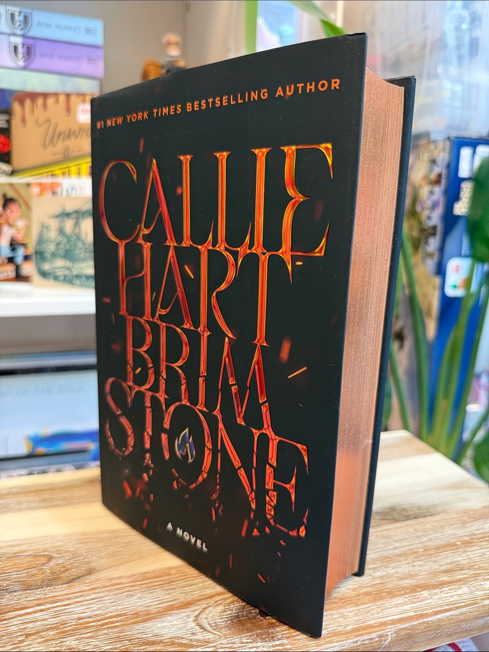 Callie Hart Brimstone Hardcover Book - Black with Copper Gilt Edges